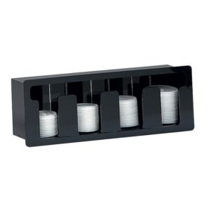 Dispense-Rite CTLD-19-4-Section Adjustable Cup/Lid Dispenser 